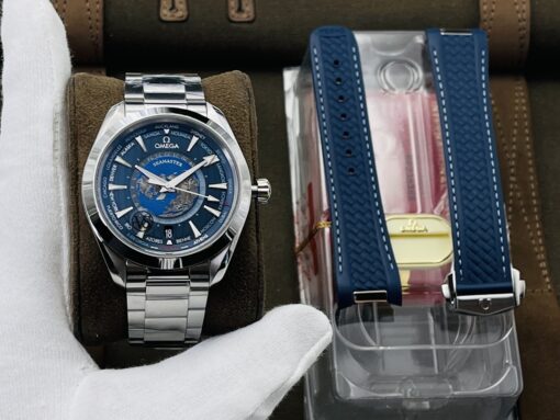 VS Factory 2021 Highly Recommended: Omega Seamaster 43MM Aqua Terra World Time Watch.