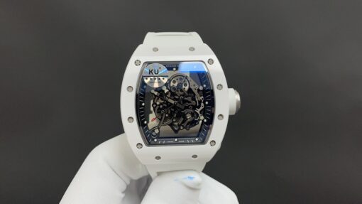 Today's recommendation: Richard Mille RM055, white ceramic, automatic mechanical movement, top-tier model.